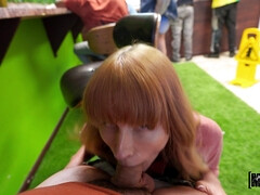 Redhead Wynn Rider is sucking cock in POV