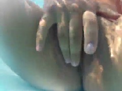 美女, カップル, グループ, ハードコア, なめる, アウトドア, プール, 現実