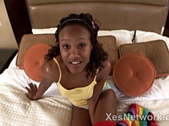 18 jaar, Grote kont, Zwart, Stel, Hd, Gezichtspunt, Tiener, Tieten likken