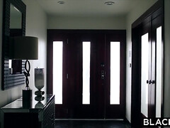 Grosser schwanz, Schwarz, Rasiert, Dusche