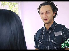 Pijpbeurt, Bruinharig, Naakte man aangeklede vrouw, Bedriegen, Hardcore, Hd, Taboe, Tiener