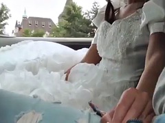 Beautiful bride Amira gets fucked in her wedding dress