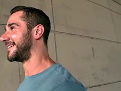 IR tattooed muscled stud outdoor fucks Ebony bottom