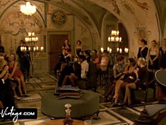 Grote mammen, Blond, Bruinharig, Groep, Hd, Ondergoed, Uniformpje, Oud