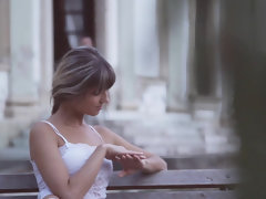 お尻, 美女, カップル, 自然山雀, アウトドア, 恥ずかしがりや