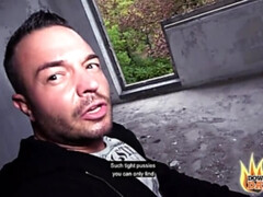 Blond, Lul, Handbeurt, Hd, Buiten, Klein, Openbaar, Tieten likken