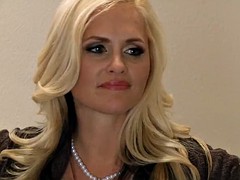 Hot Blonde Teacher shows Student how to Suck Cock