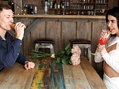 18, お尻, フェラチオ, 茶髪の, 自然山雀, ガリガリ, ティーン, オッパイの