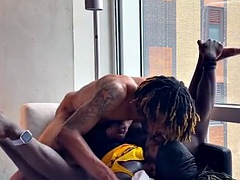 Grote lul, Zwart, Pijpbeurt, Stel, Zwart, Homo, Masturbatie, Spier