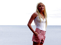 Plage, Blonde, Hd, Masturbation, Seins naturels, De plein air, Russe, Solo