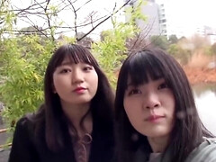 18 años, Chica, Morena, Universidad, Japonés, Besar, Lesbiana, Ducha