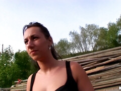 Leie, Blasen, Braunhaarige, Tschechisch, Hardcore, Geld, Pov, Realität