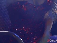 Schlafzimmer, Grosse titten, Blondine, Betrug, Schwanz, Hundestellung, Doppelpenetration, Muschi