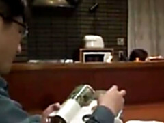 Kont, Rondborstig, Man die toekijkt, Japaans, Natuurlijk, Tepels, Tieten likken, Vrouw