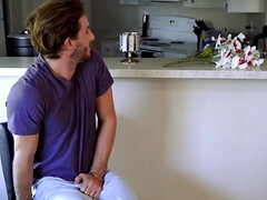 18, デカパイ, 茶髪の, チン, ハードコア, 母, ティーン, 三人