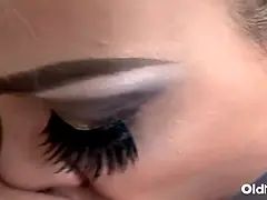 Grosse titten, Fingern, Hd, Lesbisch, Lecken, Muschi, Rasiert, Strapon