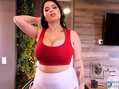 Tetas grandes, Morena, Hd, Latina, Masturbación, Solo, Chupando
