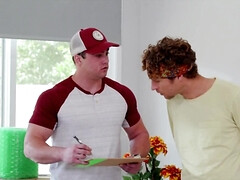 ブロンド, フェラチオ, ポルノスター, ティーン, 三人