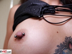 デカパイ, 茶髪の, 巨乳な, イマラチオ, チン, 天然, 自然山雀, 乳首