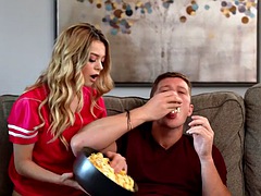 Lieveling, Blond, Sperma shot, Hardcore, Zuigen