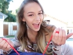 Blondine, Blasen, Hundestellung, Fingern, Handjob, Dürr, Jungendliche (18+), Titten