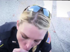 Blondine, Blasen, Interrassisch, Im freien, Pov, Realität, Uniform, Spanner