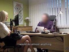 Blondine, Blasen, Vollbusig, Hundestellung, Hd, Geld, Muschi, Ablutschen