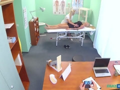Amateur, Médico, Lesbiana, Enfermera, Oficina, Coño, Uniforme, Voyeur