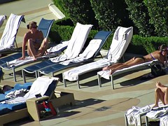 Las Vegas Pool Voyeur - Las Vegas MILF Thong
