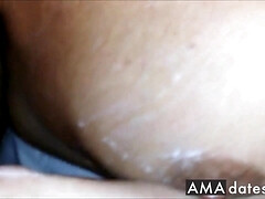 Enthousiasteling, Grote mammen, Sperma shot, Handbeurt, Huisgemaakt, Rijpe lesbienne, Natuurlijke tieten, Gezichtspunt