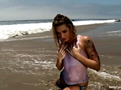 茶髪の, Hd, 天然, 自然山雀, アウトドア, 小柄, オッパイの, 濡れ