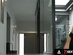 Twenty-one sextury - naughty jessy jey turns a corporate rendezvous into a hot 3some affair