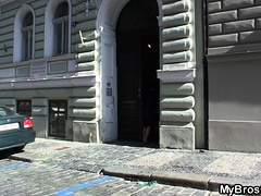 Enthousiasteling, Pijpbeurt, Bruinharig, Tsjechisch, Europees, Realiteit, Tiener