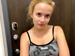 Leie, Tussi, Blondine, Blasen, Fetisch, Pov