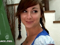 18, 素人, 茶髪の, ガリガリ, 生徒, ティーン