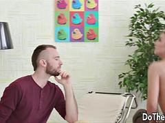 Grote lul, Pijpbeurt, Sperma, Man die toekijkt, Zwart, Hardcore, Huisvrouw, Interraciaal