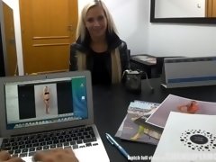 Young wannabe model fucks her agent for better job POV clip