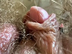 Close up big clitoris