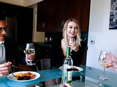 Cute blonde teen Natalia Starr jumps on a fat dick with pleasure