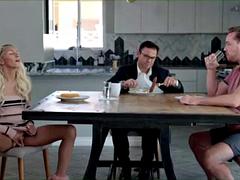 美女, ブロンド, フェラチオ, 中出し, ハードコア