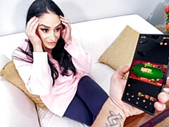 ベッドルーム, デカチン, デカパイ, フェラチオ, 茶髪の, バック, 毛深い, 淫乱熟女