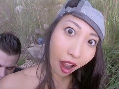 アナル, アジア人, フェラチオ, 茶髪の, イく瞬間, 顔射, 手コキする, ハードコア