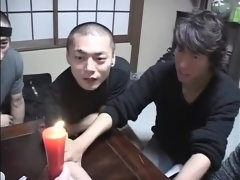 アナル, フェラチオ, グループ, 日本人, 公共, 剃毛, 三人, のぞき