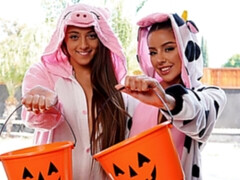 Grosse bite, Blonde, Sucer une bite, Éjaculer dans la bouche, Tir de sperme, Branlette thaïlandaise, Léchez, Plan cul à trois