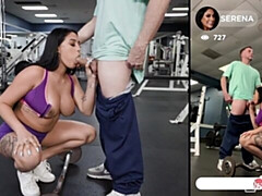 Awesome gym fuck with hot babes Selina Bentz and Serena Santos
