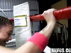 (Gia Paige) - Boxing Brunette Fucks in the Ring