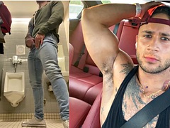 Military muscle stud squirts loads in his face!