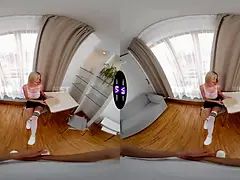 Beauté, Blonde, Sucer une bite, Mignonne, Hd, Pov, Professeur, Nénés