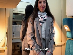 Mooi, Bruinharig, Classisch, Diep in de keel, Hd, Natuurlijk, Gezichtspunt, Tieten likken