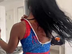 Oh my super hot stepmom, are you ravaging real sex with stepson? English subtitles